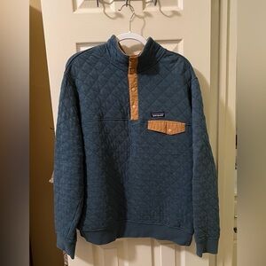 Blue Patagonia Quilted Pullover